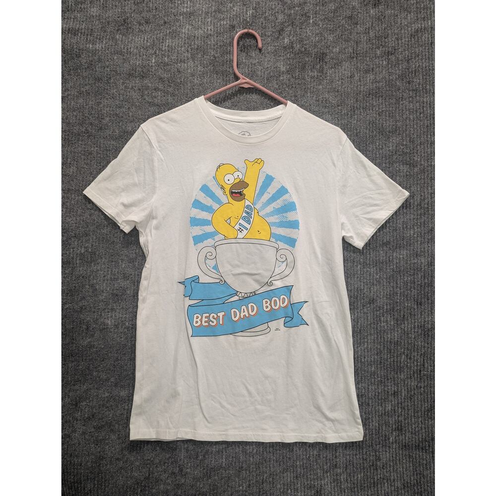 The Simpsons Men's and Big Men's Father's Day Graphic Tee Short Sleeve Size M
